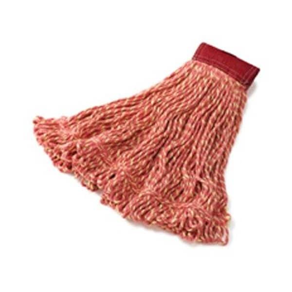 Eat-In Rubbermaid Commercial Products RCP Super Stitch Blend Mop Heads, Red - Large EA2243365 - main